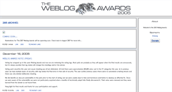 Desktop Screenshot of 2005.weblogawards.org