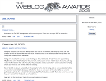 Tablet Screenshot of 2005.weblogawards.org