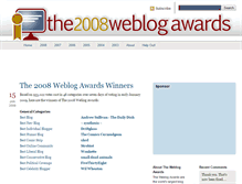 Tablet Screenshot of 2008.weblogawards.org